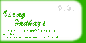 virag hadhazi business card